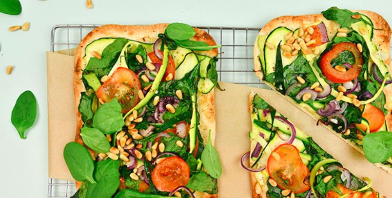 Vegetarische flammkuchen